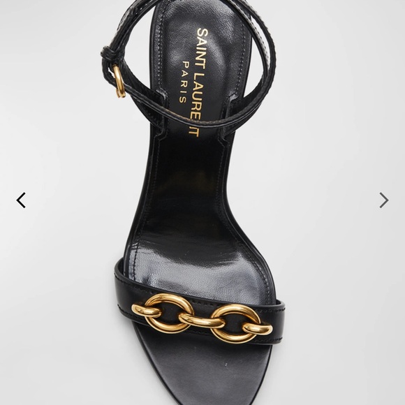 Saint Laurent Maillon Ankle Strap Heels - Picture 4 of 4